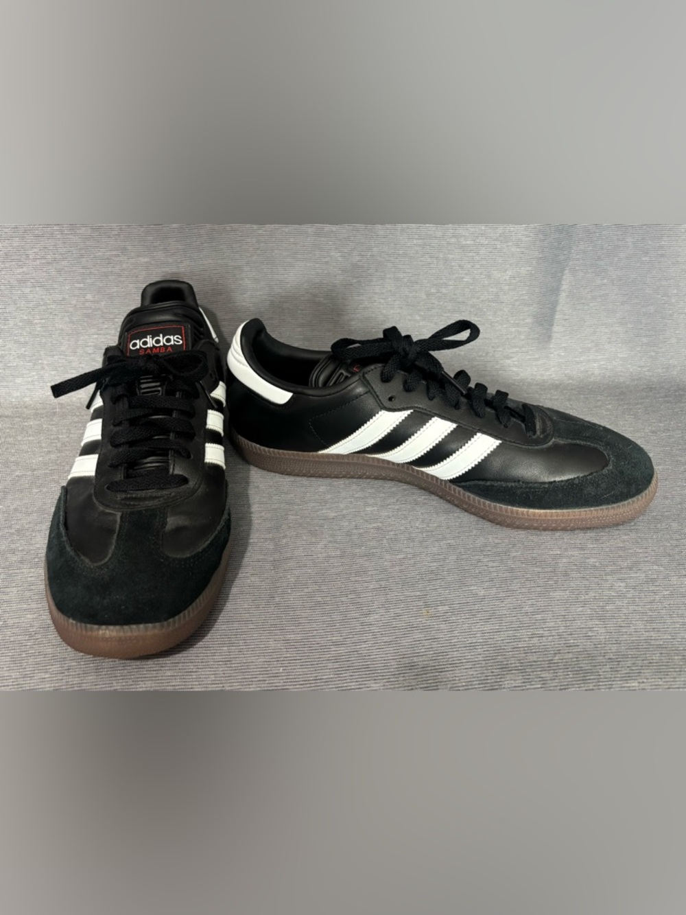 adidas Samba Black and White Men's Low Top Sneakers 10